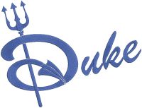 Duke Blue Devils Alternate logo embroidery design