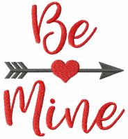 Be mine free embroidery design