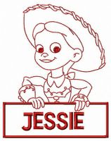Jessie toy embroidery design