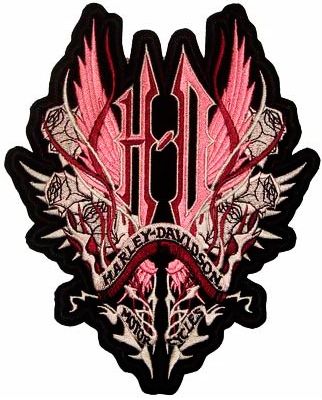 Harley Davidson logo machine embroidery design