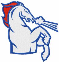 Denver Broncos Logo 5 embroidery design