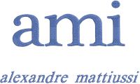 Ami alexandre mattiussi logo embroidery design