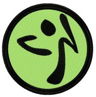 Zumba logo 2 embroidery design