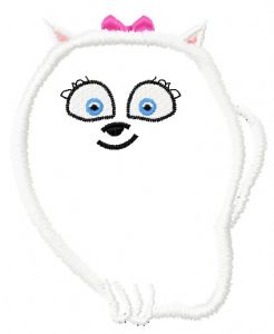 Gidget applique embroidery design