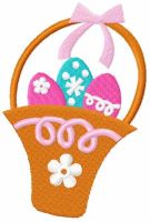 Easter basket free embroidery design