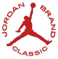 Jordan Brand Classic alternative logo embroidery design