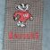 Bucky the Badger design on embroidered bath towel