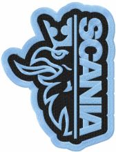Scania alternative logo embroidery design