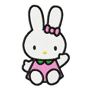 Hello Kitty Bunny machine embroidery design
