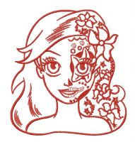 Fancy Ariel 2 embroidery design