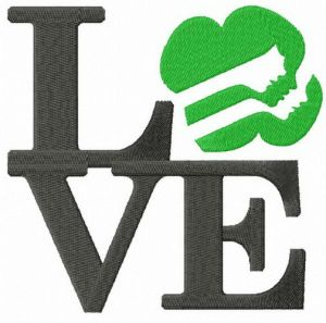 LOVE Girl Scouts embroidery design