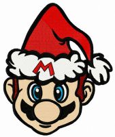 Christmas in Mushroom Kingdom embroidery design