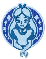 Alice embroidery design