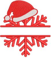 Christmas split embroidery design
