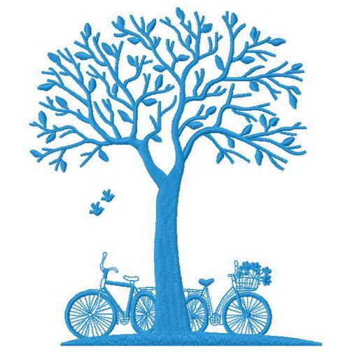 Dating under the tree 3 machine embroidery design