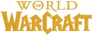 World of Warcraft logo embroidery design