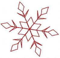 Snowflake free embroidery design 22