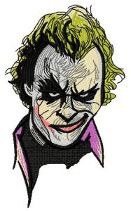 Smirk embroidery design