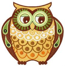 Grandma owl  embroidery design