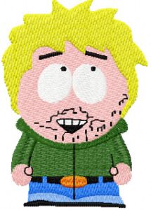 South park 3 embroidery design