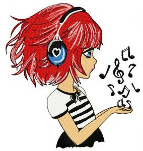 Where words fail music speaks 2 embroidery design