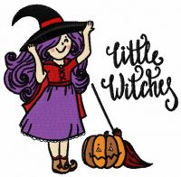 Little witches 3 embroidery design