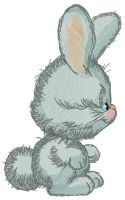 Small cute bunny embroidery design