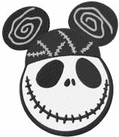 Mickey Skellington embroidery design