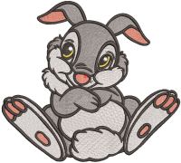 Shy Thumper embroidery design