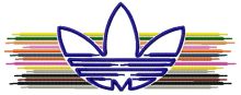 Colorful Adidas logo