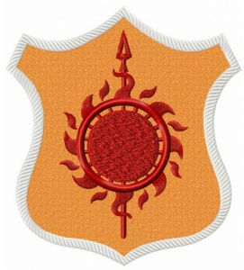 Martell shield from Game of Thrones embroidery design