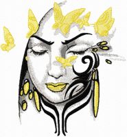 Tribal Lady  embroidery design