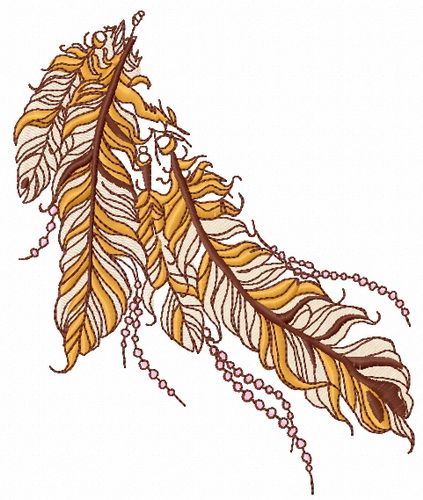 Feather 33 machine embroidery design