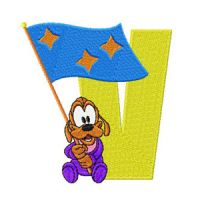 Pluto V Victory embroidery design