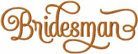 Bridesman free embroidery design