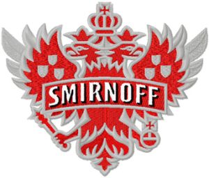 Smirnoff logo embroidery design