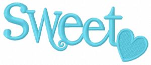 Sweet embroidery design