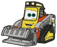 Fred the bulldozer embroidery design