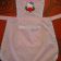 Hello Kitty great holiday design on apron embroidered