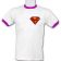 Shirt with Superman logo applique machine embroidery design