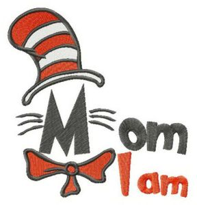 Mom I am embroidery design