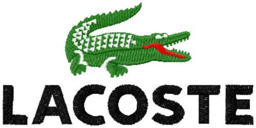 Lacoste logo machine embroidery design