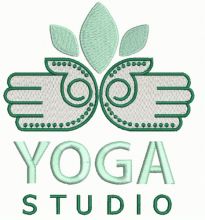 Tranquil Haven Yoga Studio embroidery design