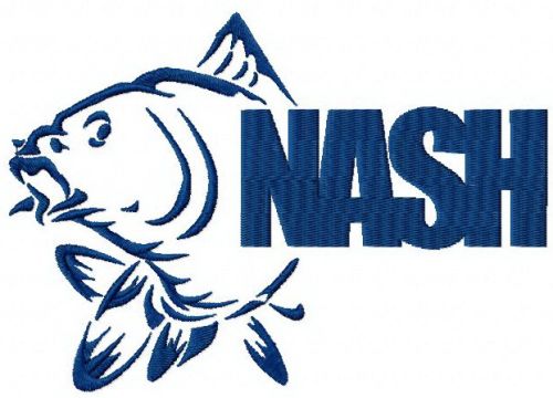 Fish Nash machine embroidery design