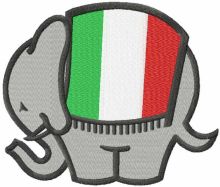 Ducati Elephant Logo embroidery design