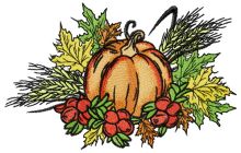 Gifts of autumn embroidery design