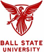 Ball State University logo embroidery design