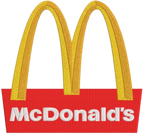 McDonalds Logo embroidery design