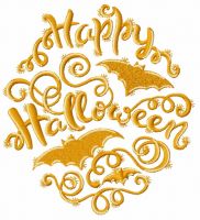Happy Halloween embroidery design