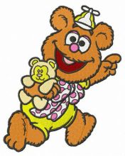 Baby Fozzie embroidery design